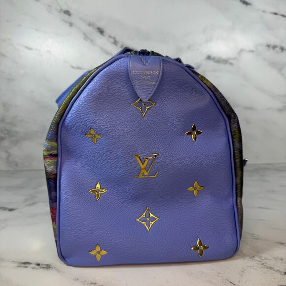 Louis Vuitton Monet Speedy Masters Collection Jeff Koons leather art bag LV Gold - Picture 5 of 15